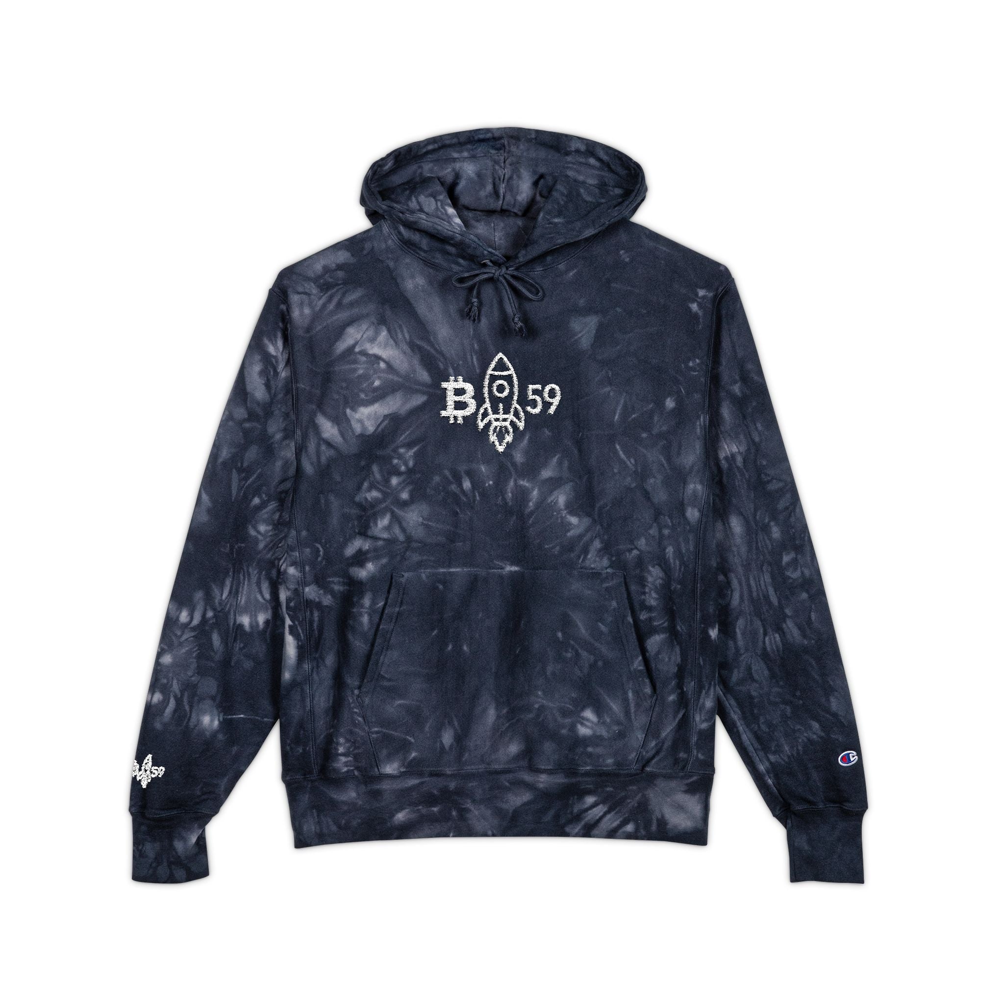 Buckazoids Champion Tie-Dye Hoodie (Embroidered)