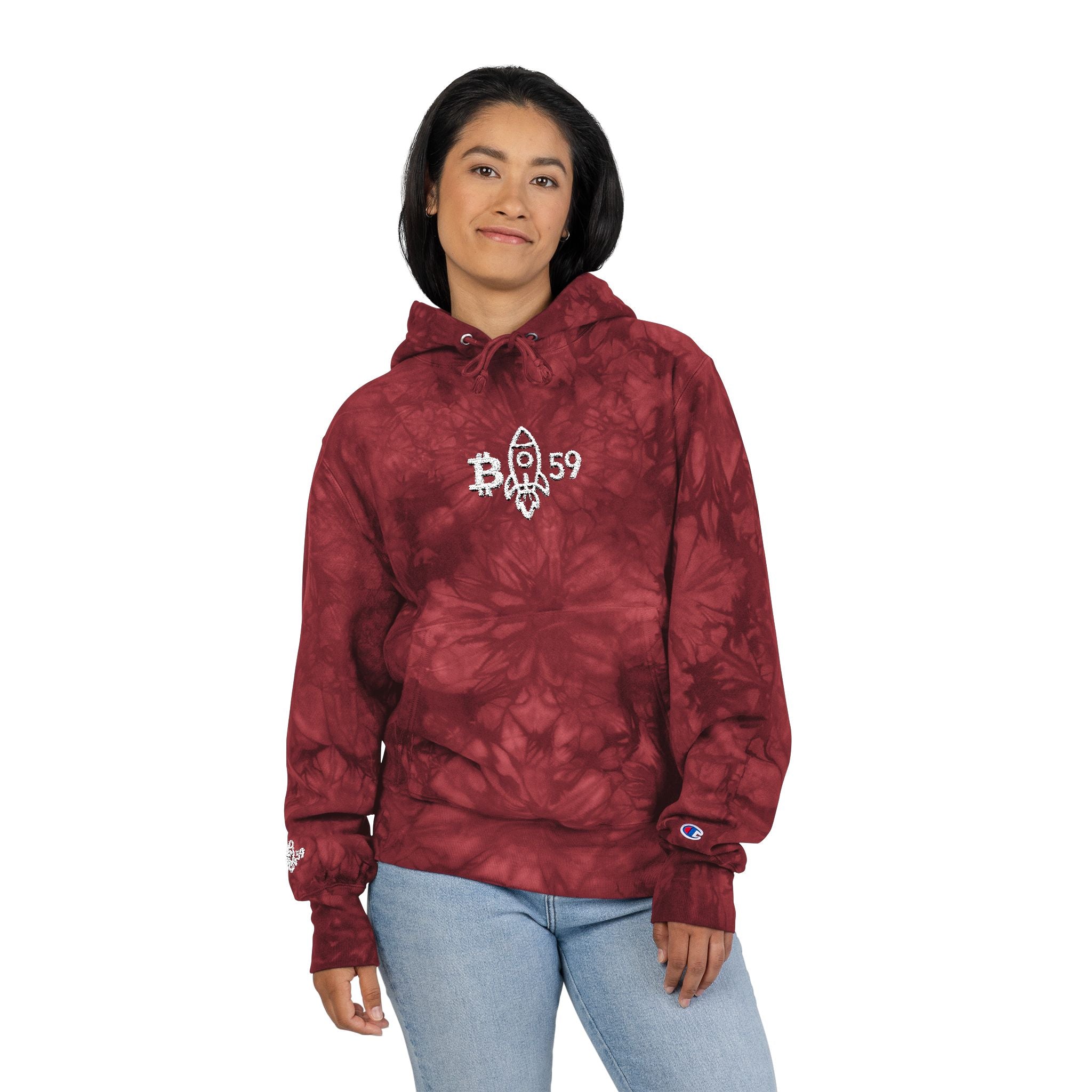 Buckazoids Champion Tie-Dye Hoodie (Embroidered)