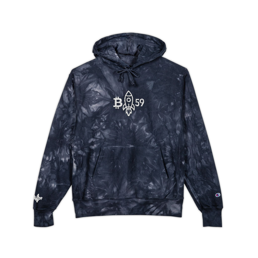 Buckazoids Champion Tie-Dye Hoodie (Embroidered)